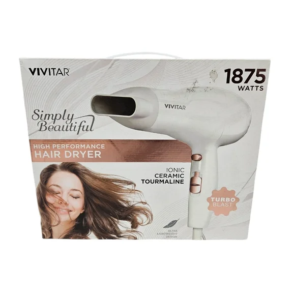 Ceramic Tourmaline Vivitar Simply Beautiful Hair Dryer Reviews NWT
